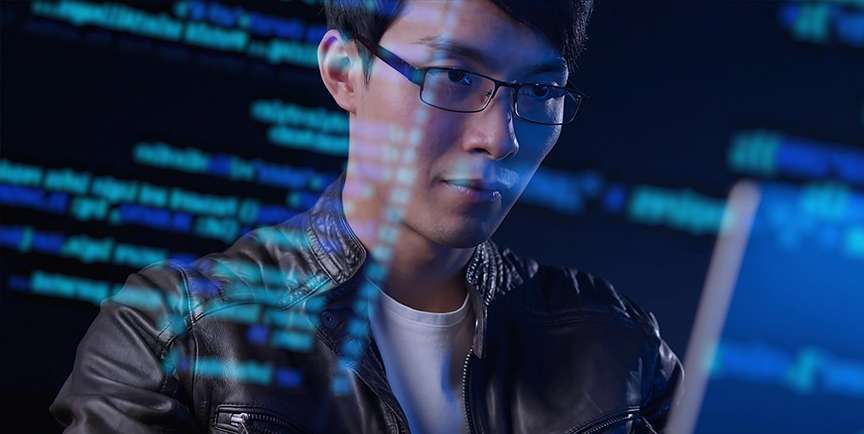 man reviewing cybersecurity program