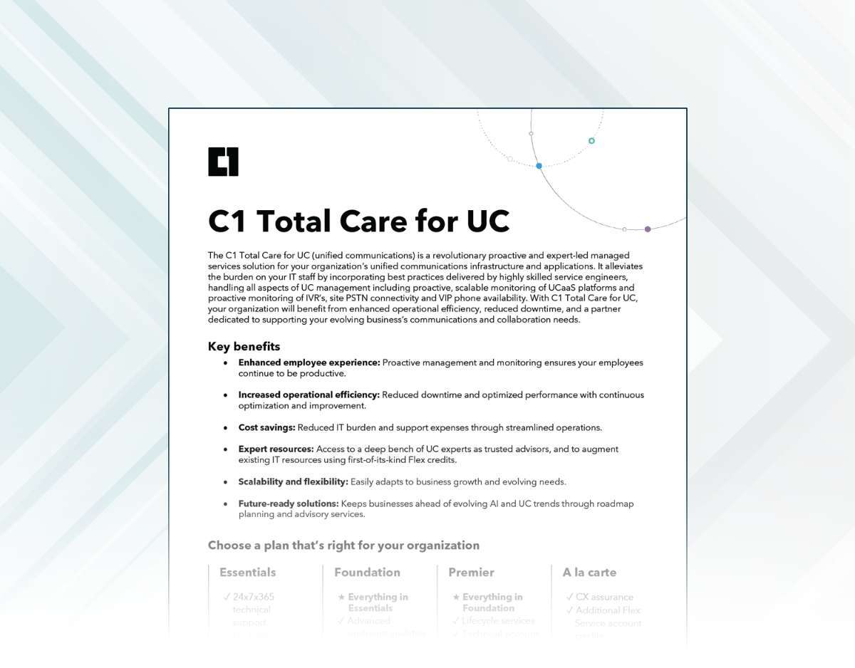 C1 Total Care for UC